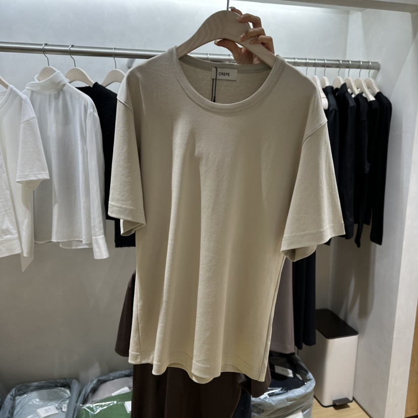 CREPE韓國直郵女士新品真品熱賣人氣推薦休閑時尚T恤CREPET恤圖色3