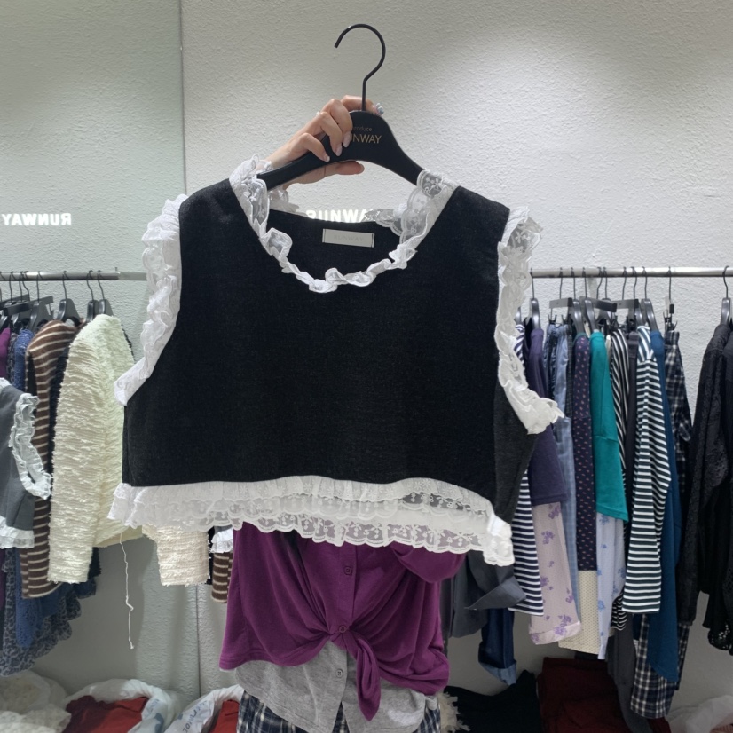 RUNWAY-런웨이韓國代購女裝新品人氣休閑熱賣時尚吊帶背心RUNWAY吊帶/背心圖色2黑