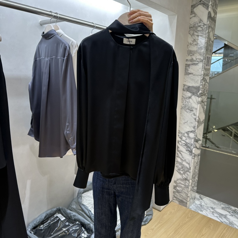 CREPE東大門代購女士新品推薦熱賣休閑時尚真品襯衫蕾絲衫CREPE襯衫/蕾絲衫圖色3