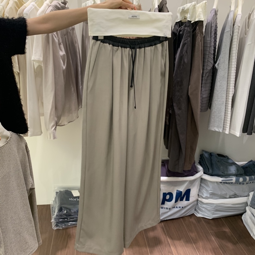 STORIES東大門直郵女士新品人氣熱賣時尚真品休閑休閑褲條紋STORIES休閑褲圖色2