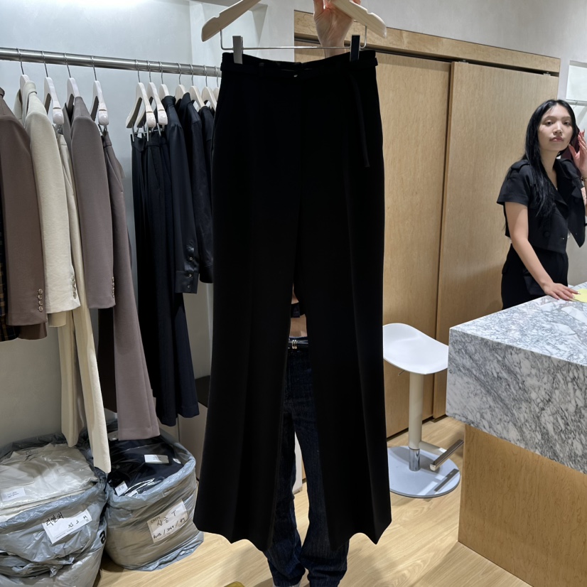CREPE東大門代購女裝新款熱賣時尚真品休閑人氣推薦休閑褲CREPE休閑褲圖色2黑色