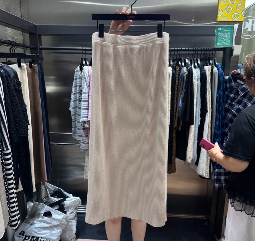 RUNWAY-런웨이東大門代購女裝新品時尚休閑半身裙中短裙RUNWAY半身裙/中短裙圖色2米