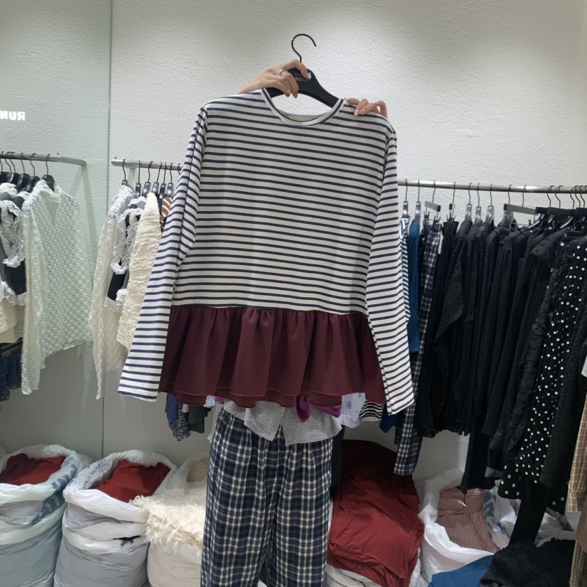 RUNWAY-런웨이東大門直郵女士新品真品人氣時尚休閑長袖T恤RUNWAY長袖T恤圖色3