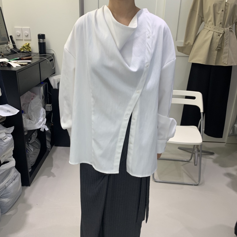 AMON東大門直郵女士新品熱賣推薦真品人氣襯衫蕾絲衫褶裥AMON襯衫/蕾絲衫圖色1