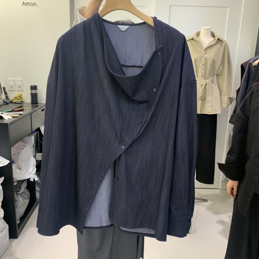 AMON東大門直郵女士新品熱賣推薦真品人氣襯衫蕾絲衫褶裥AMON襯衫/蕾絲衫圖色2