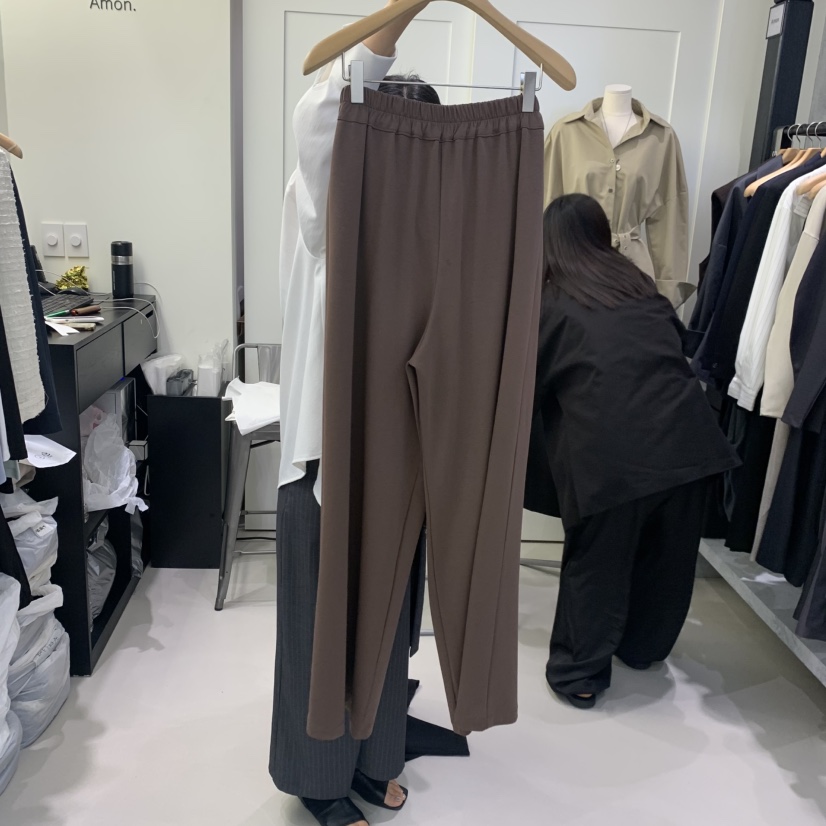 AMON韓國代購女士新款時尚人氣推薦真品熱賣休閑褲口袋褶皺AMON休閑褲