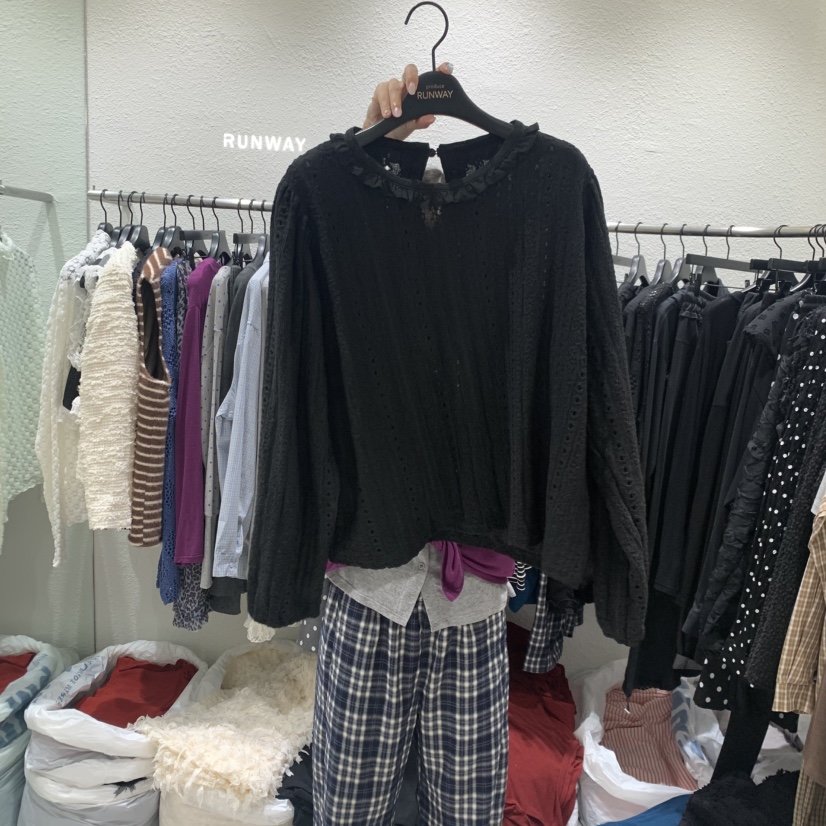 RUNWAY-런웨이韓國直郵女裝新款真品時尚人氣襯衫蕾絲衫RUNWAY襯衫/蕾絲衫圖色2