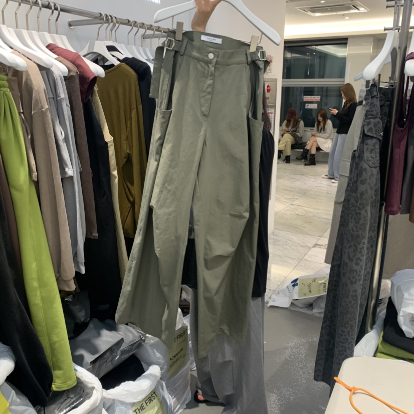THE FIRST韓國代購女士新品人氣休閑推薦真品時尚休閑褲THE FIRST休閑褲圖色1