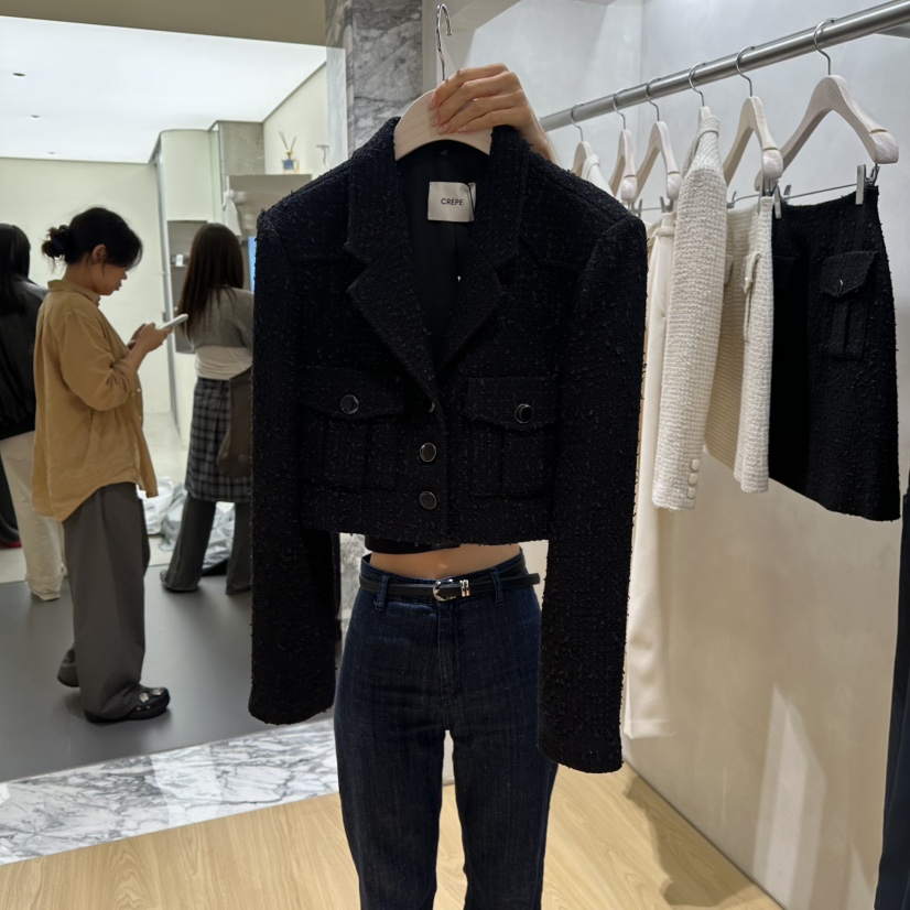 CREPE東大門實拍女裝新品人氣時尚熱賣推薦休閑真品夾克CREPE夾克圖色2