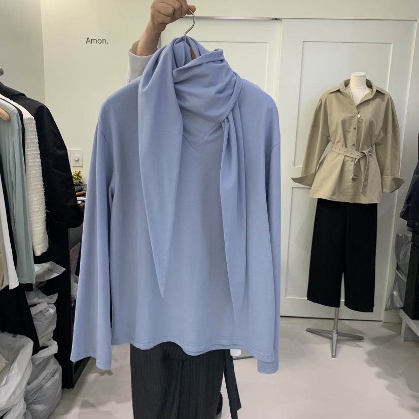 AMON東大門代購女裝新品推薦休閑熱賣真品時尚襯衫蕾絲衫AMON襯衫/蕾絲衫圖色2