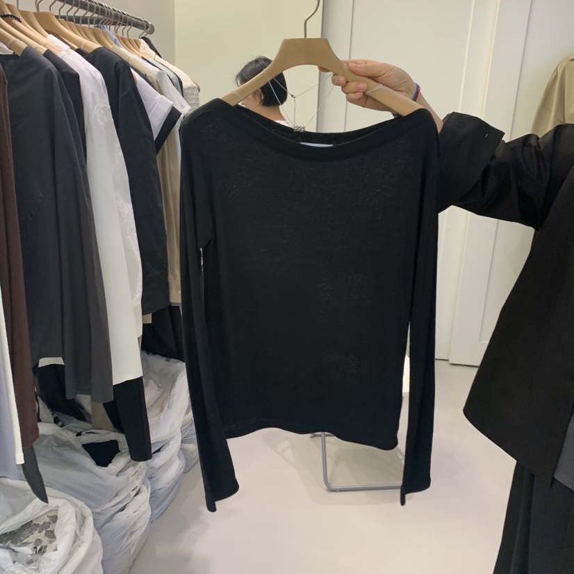 AMON韓國直郵女裝新款休閑時尚推薦人氣熱賣真品長袖T恤AMON長袖T恤圖色4
