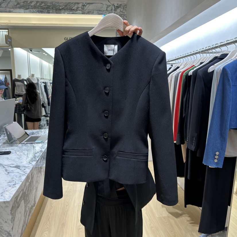 CREPE韓國直郵女裝新品休閑真品推薦時尚熱賣人氣西裝西服CREPE西裝/西服圖色2