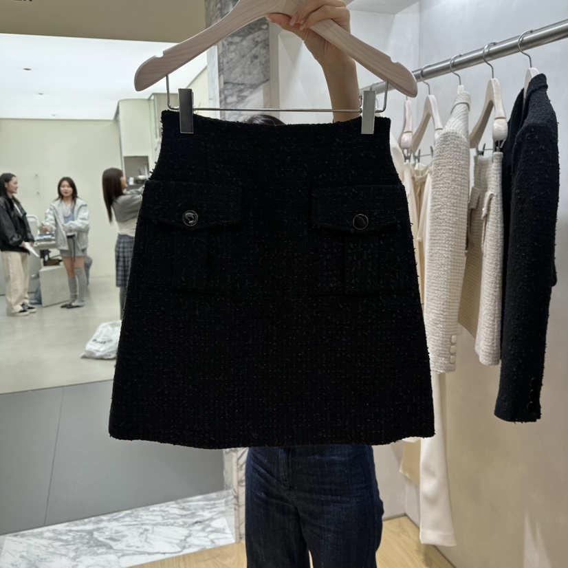 CREPE東大門代購女裝新品真品推薦時尚熱賣休閑半身裙中短裙CREPE半身裙/中短裙圖色2