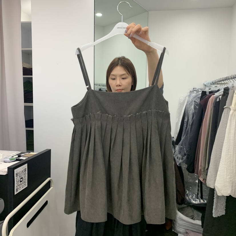 OWNS東大門實拍女裝新款休閑時尚人氣推薦熱賣真品吊帶背心OWNS吊帶/背心圖色2墨