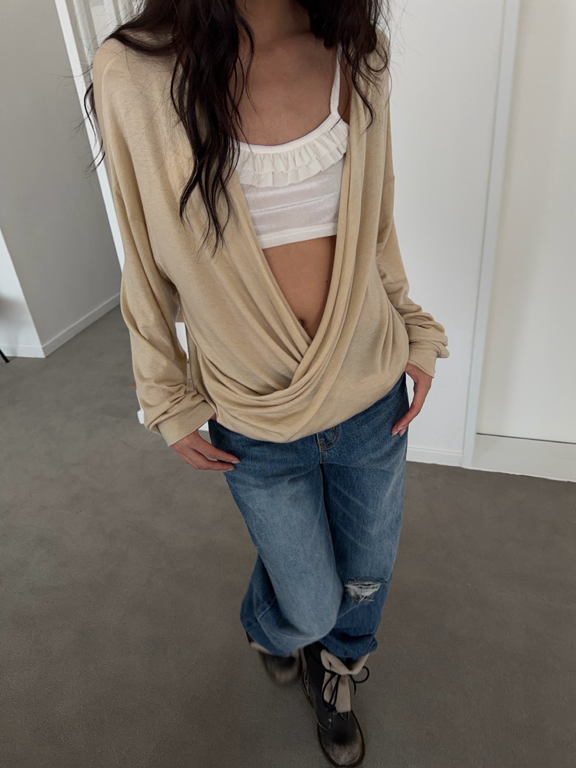 AWESOME SAUCE韓國直郵女裝新品真品休閑人氣吊帶背心褶邊AWESOME SAUCE吊帶/背心