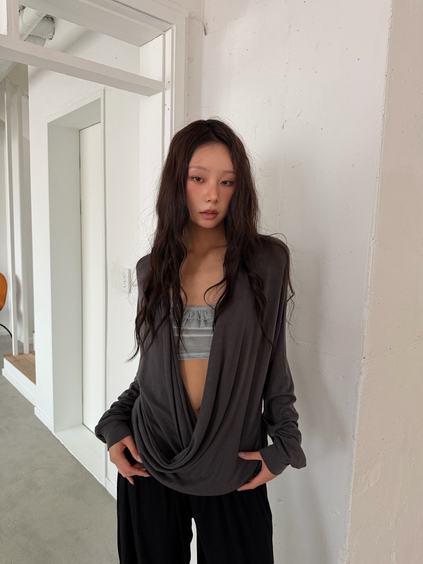 AWESOME SAUCE東大門代購女裝新品熱賣休閑人氣真品長袖T恤AWESOME SAUCE長袖T恤圖色4