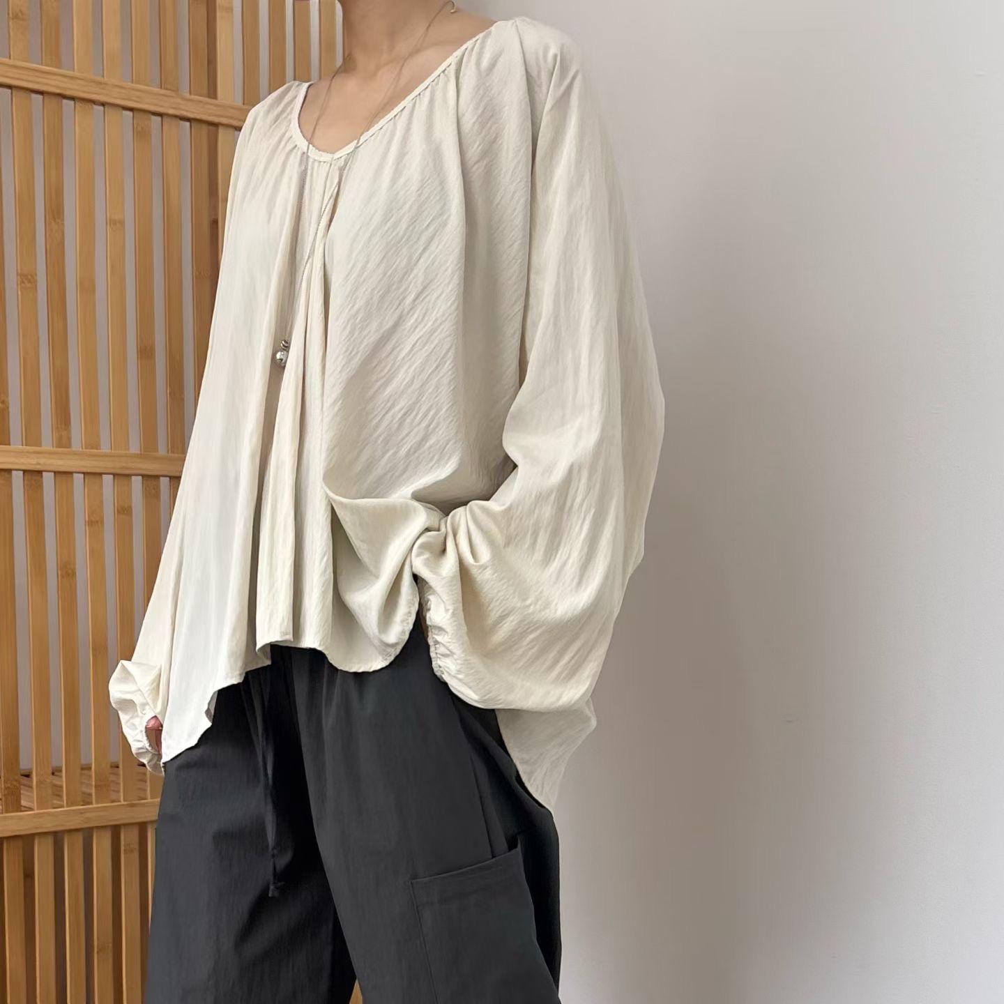 MINIMALGROUND/VIVAGLAM韓國直郵女士新品時尚襯衫蕾絲衫MINIMALGROUND/VIVAGLAM襯衫/蕾絲衫