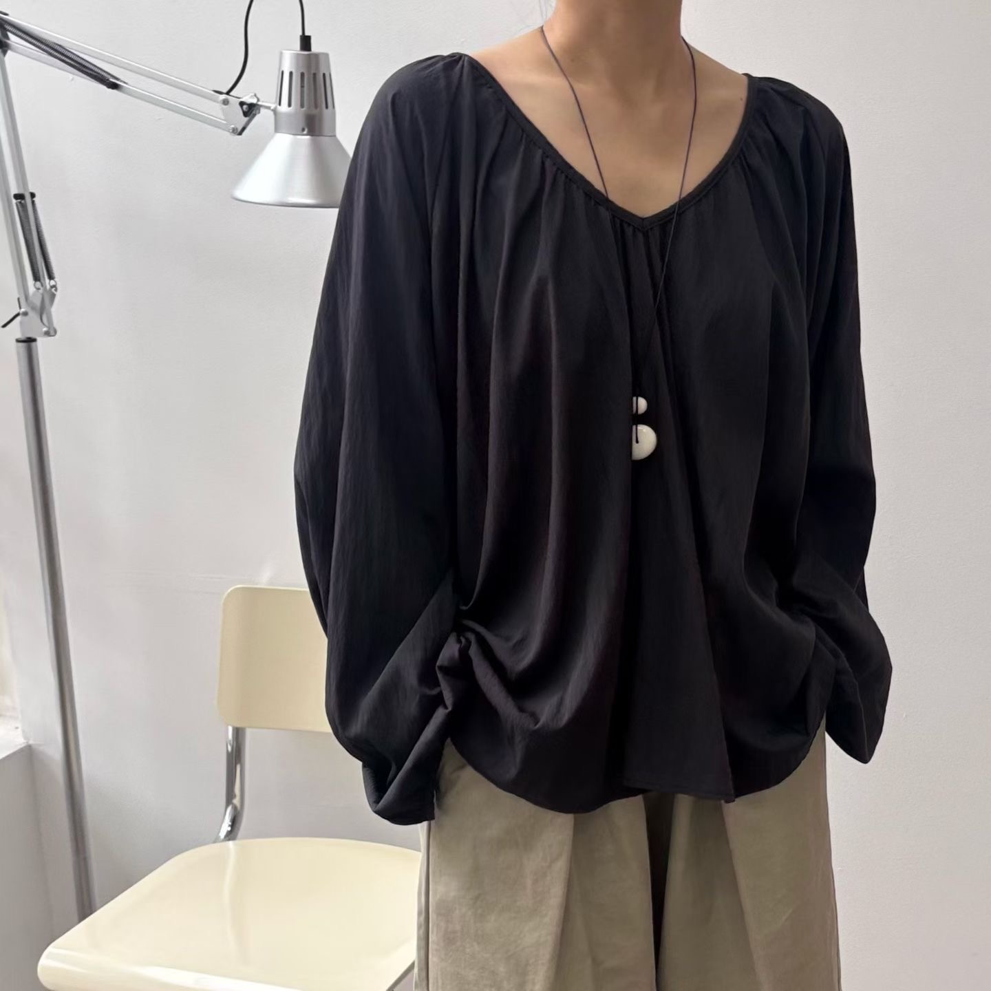MINIMALGROUND/VIVAGLAM韓國直郵女士新品時尚襯衫蕾絲衫MINIMALGROUND/VIVAGLAM襯衫/蕾絲衫圖色1