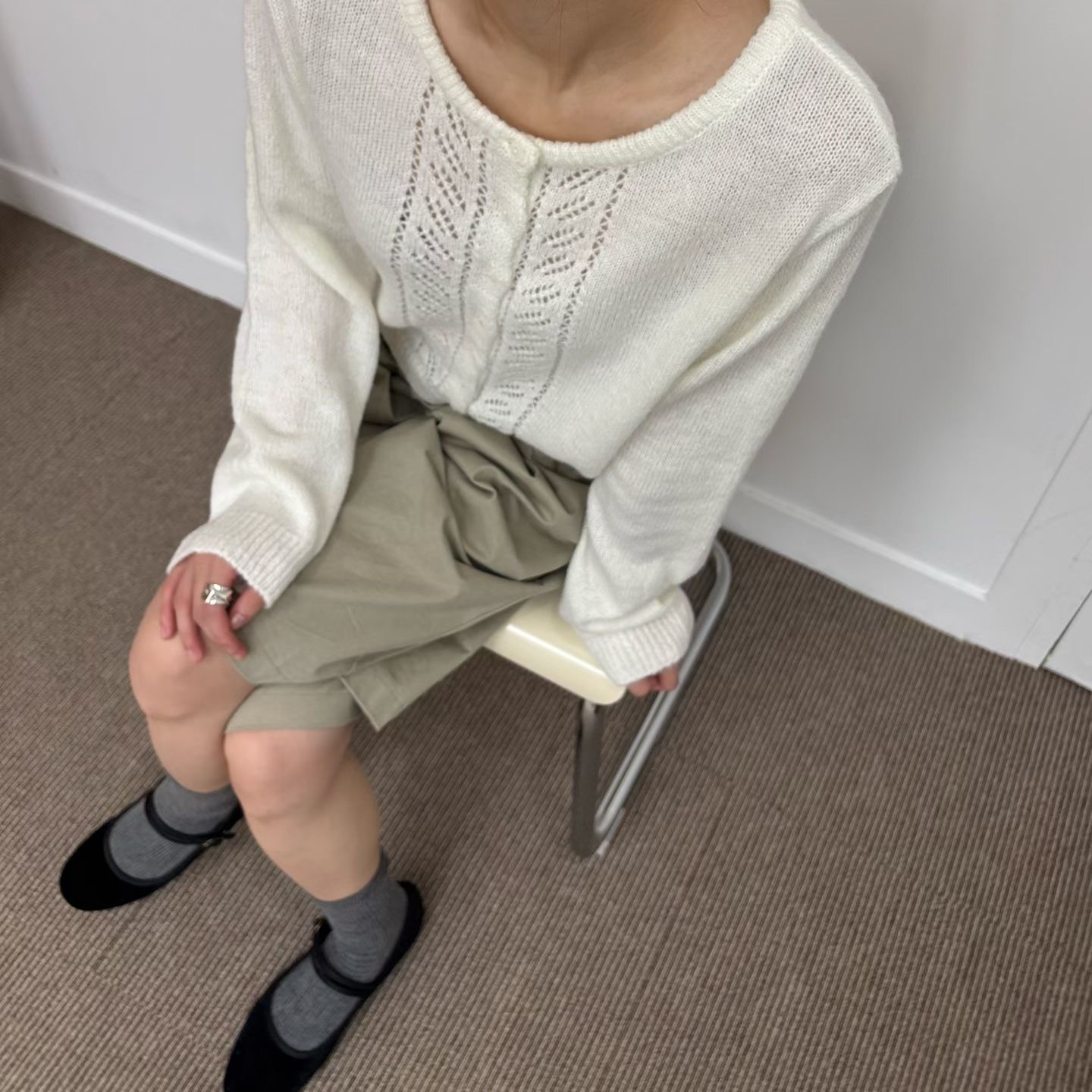 MINIMALGROUND/VIVAGLAM東大門代購女士新品時尚針織衫開衫MINIMALGROUND/VIVAGLAM針織衫