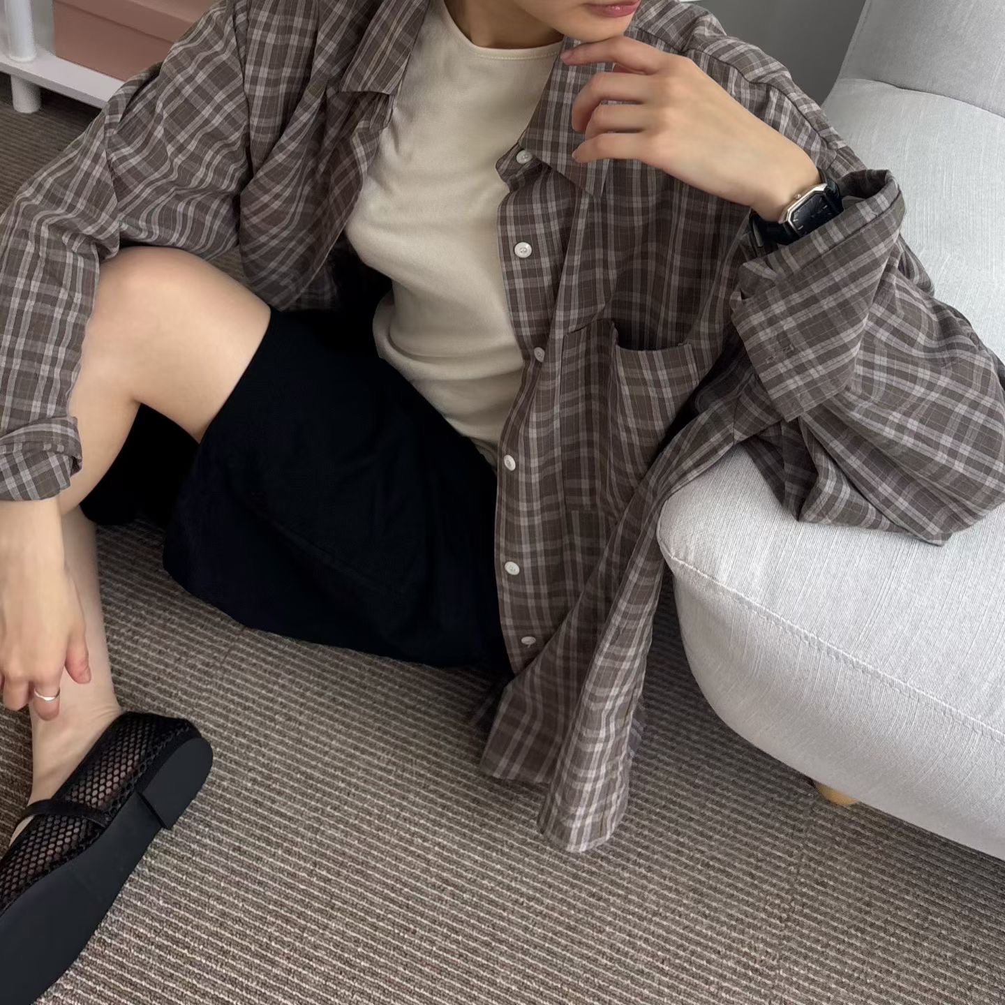 MINIMALGROUND/VIVAGLAM韓國代購女裝新款人氣襯衫蕾絲衫MINIMALGROUND/VIVAGLAM襯衫/蕾絲衫