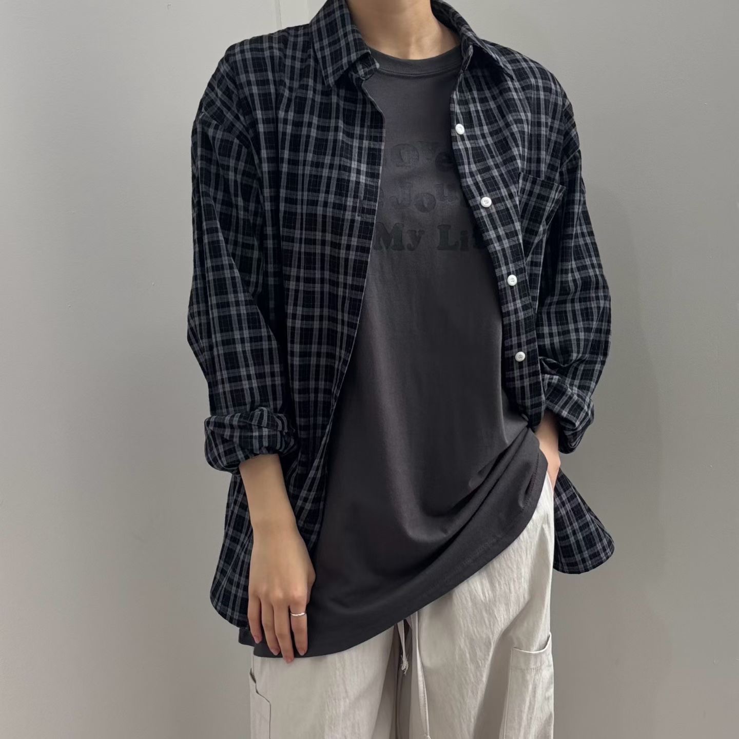 MINIMALGROUND/VIVAGLAM韓國代購女裝新款人氣襯衫蕾絲衫MINIMALGROUND/VIVAGLAM襯衫/蕾絲衫圖色2