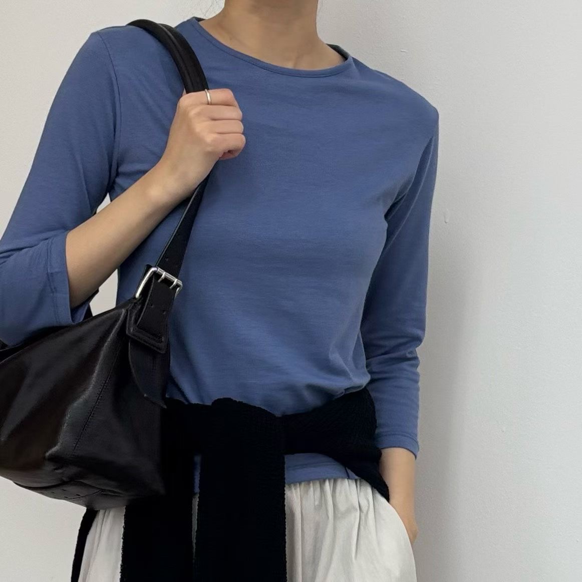 MINIMALGROUND/VIVAGLAM東大門實拍女裝新款推薦長袖T恤MINIMALGROUND/VIVAGLAM長袖T恤圖色2