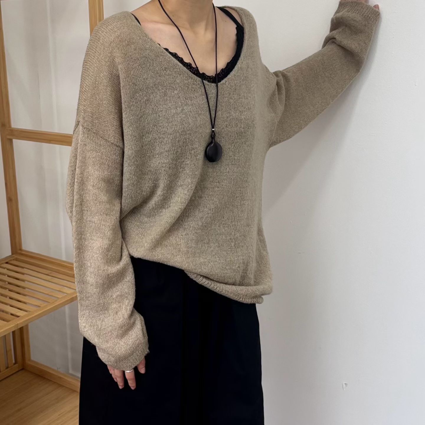 MINIMALGROUND/VIVAGLAM東大門直郵女裝新品熱賣針織衫不含內搭不含項鏈MINIMALGROUND/VIVAGLAM針織衫
