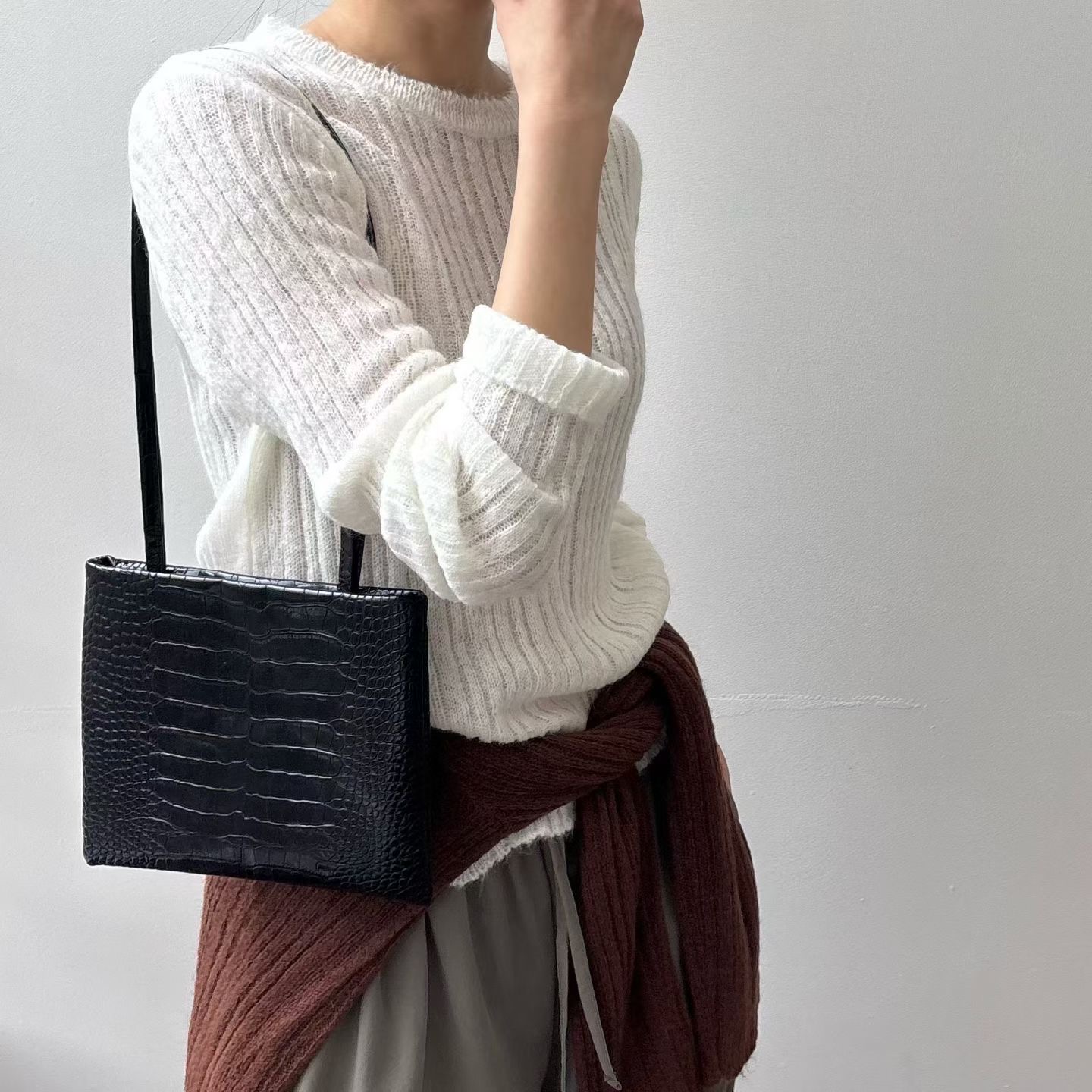 MINIMALGROUND/VIVAGLAM東大門代購女裝新款時尚休閑針織衫MINIMALGROUND/VIVAGLAM針織衫
