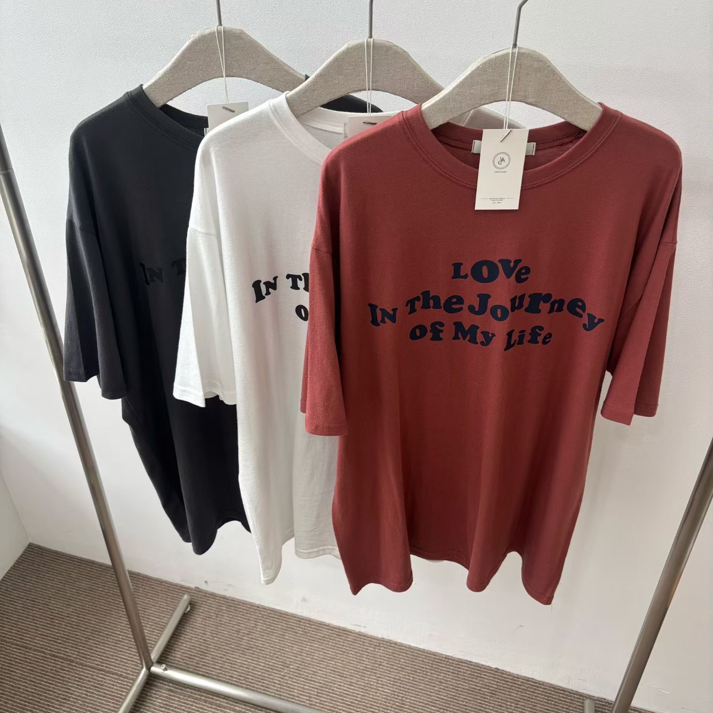 MINIMALGROUND/VIVAGLAM東大門直郵女裝新品人氣時尚T恤MINIMALGROUND/VIVAGLAMT恤