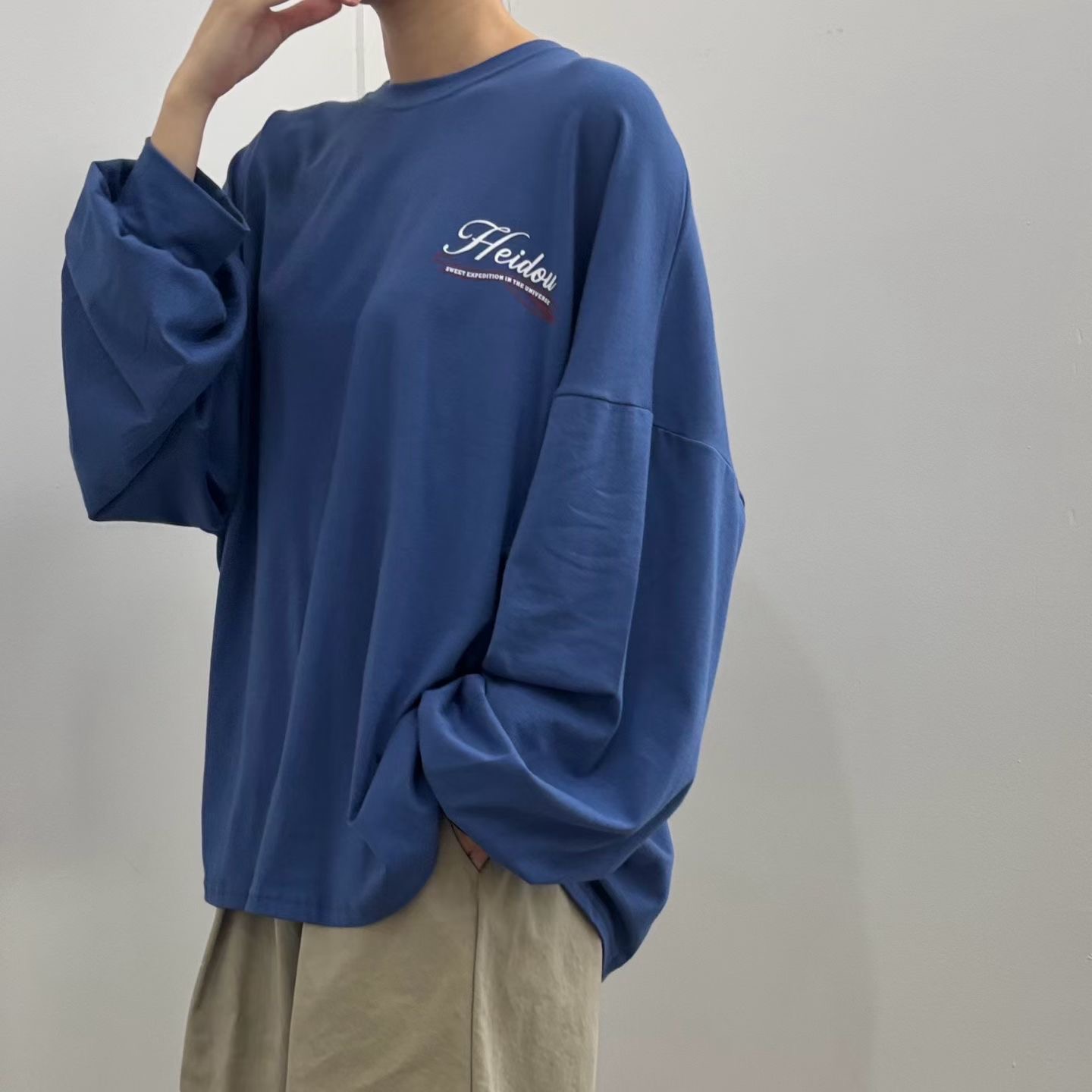 MINIMALGROUND/VIVAGLAM韓國代購女士新款時尚熱賣長袖T恤MINIMALGROUND/VIVAGLAM長袖T恤圖色1