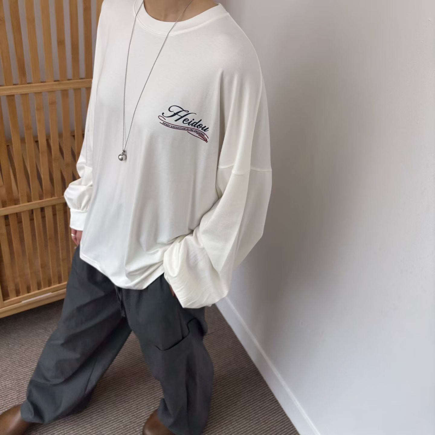 MINIMALGROUND/VIVAGLAM韓國代購女士新款時尚熱賣長袖T恤MINIMALGROUND/VIVAGLAM長袖T恤圖色2