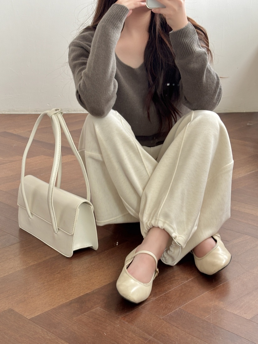 BLANC-A東大門實拍女裝新品人氣推薦休閑時尚休閑褲羊毛BLANC-A休閑褲
