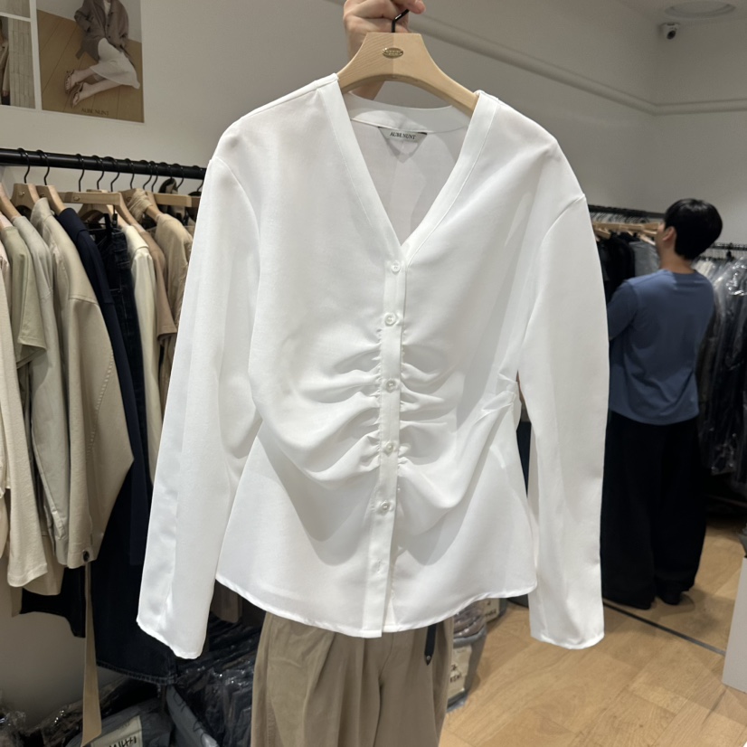 aube nunt韓國代購女裝新款時尚人氣休閑熱賣襯衫蕾絲衫aube nunt襯衫/蕾絲衫圖色3