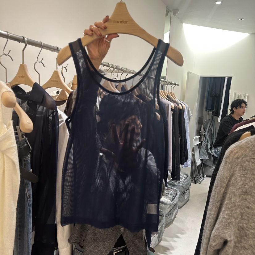 RENDER韓國直郵女士新品推薦休閑真品人氣吊帶背心層疊無袖RENDER吊帶/背心圖色3深藍色