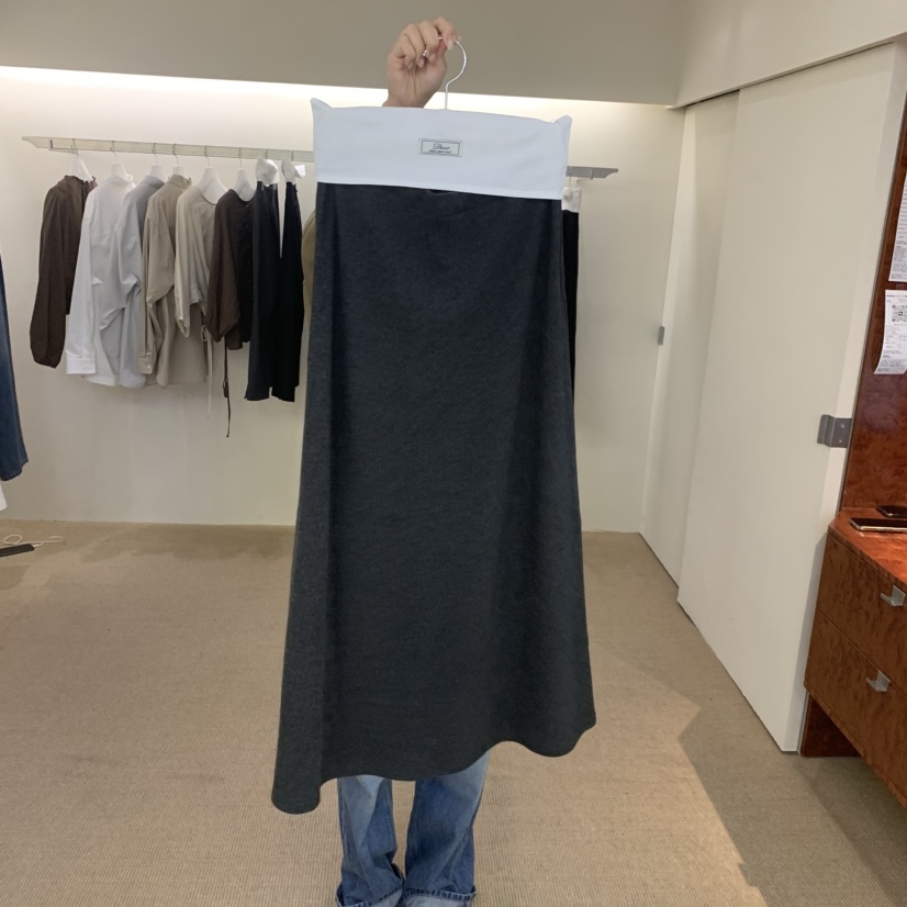 DEUO東大門實拍女裝新款推薦時尚人氣真品休閑熱賣長裙DEUO長裙圖色1墨