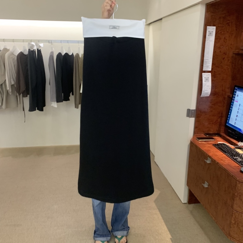 DEUO東大門實拍女裝新款推薦時尚人氣真品休閑熱賣長裙DEUO長裙圖色2黑