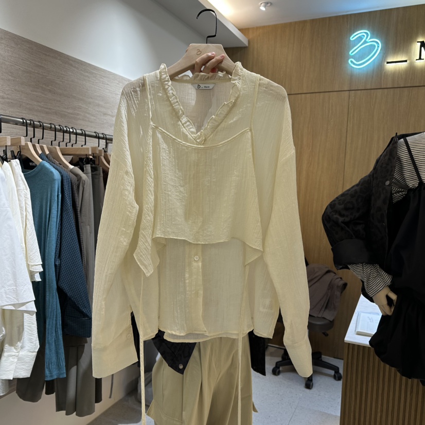 BISHOP/APOINT/3MARCH東大門直郵女士新品推薦襯衫蕾絲衫假兩件BISHOP/APOINT/3MARCH襯衫/蕾絲衫圖色2