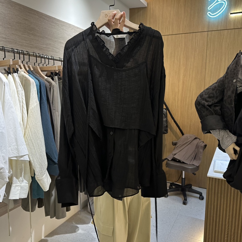 BISHOP/APOINT/3MARCH東大門直郵女士新品推薦襯衫蕾絲衫假兩件BISHOP/APOINT/3MARCH襯衫/蕾絲衫圖色3