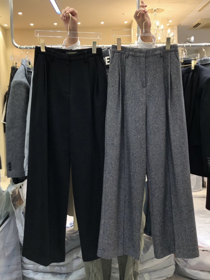 WORK SHOP東大門代購女士新品時尚熱賣真品休閑休閑褲羊毛Work_shop休閑褲