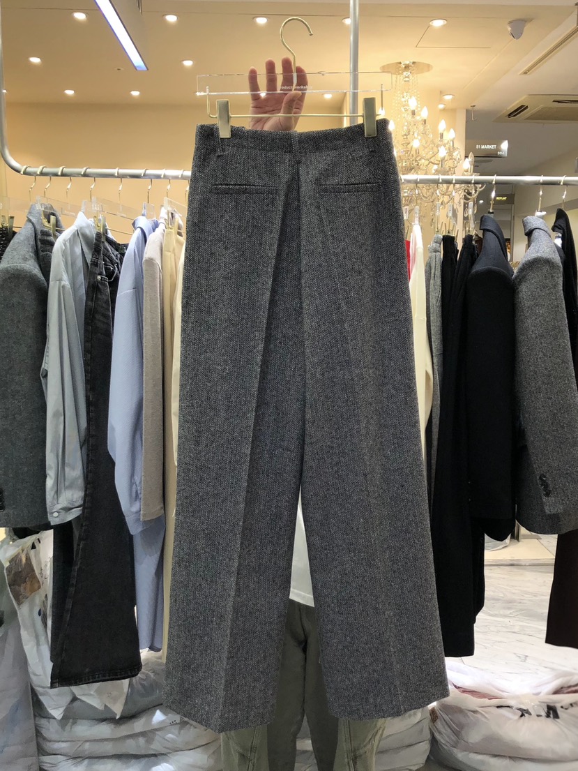 WORK SHOP東大門代購女士新品時尚熱賣真品休閑休閑褲羊毛Work_shop休閑褲