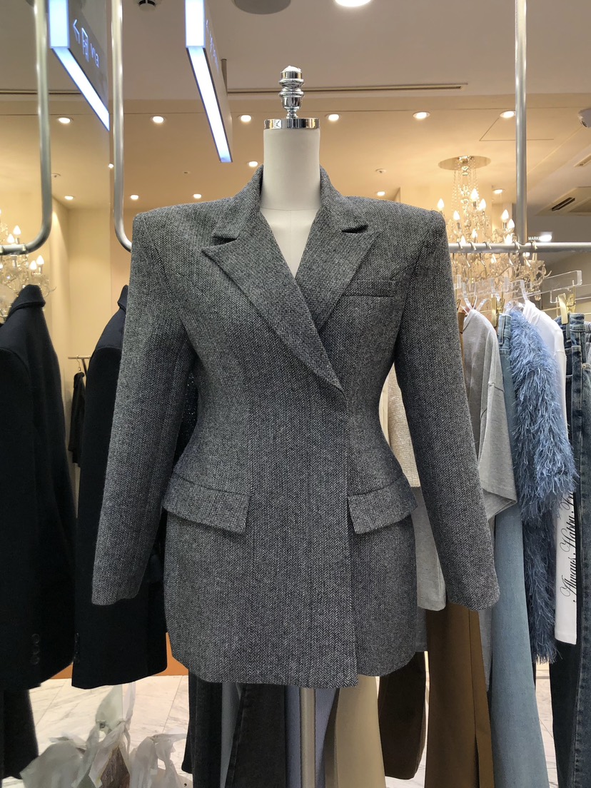 WORK SHOP韓國代購女裝新品熱賣真品休閑時尚推薦夾克羊毛Work_shop夾克圖色1