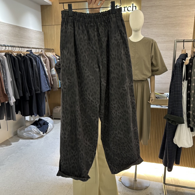 BISHOP/APOINT/3MARCH東大門實拍女裝新款時尚休閑褲豹紋BISHOP/APOINT/3MARCH休閑褲圖色2
