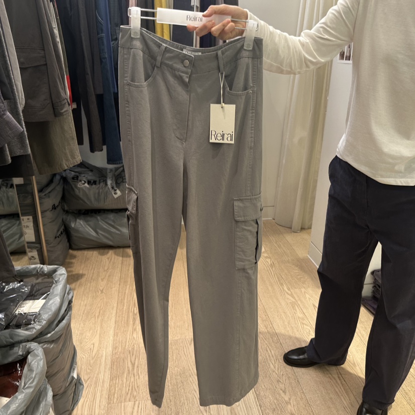 REIRAI韓國代購女裝新品推薦休閑人氣熱賣休閑褲口袋鏤空Reirai休閑褲圖色2