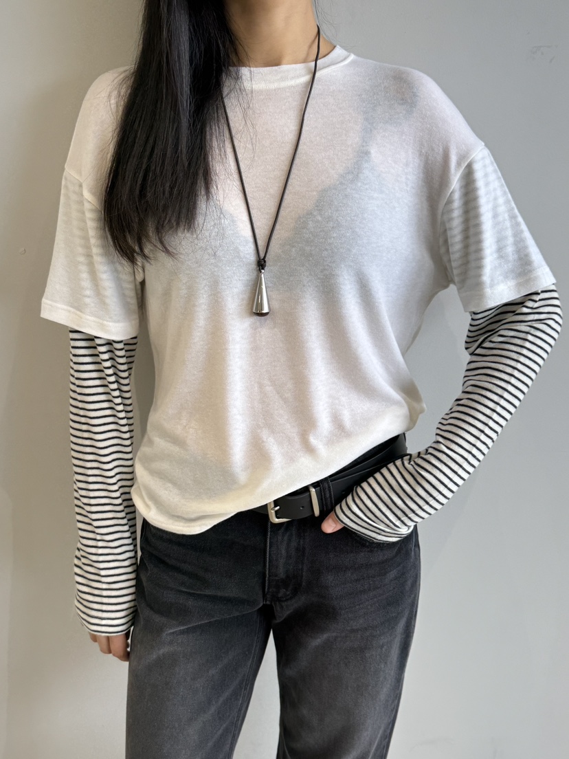 LIMLIMLIM東大門直郵女士新品休閑人氣長袖T恤美利奴羊毛LIM LIM LIM長袖T恤圖色1
