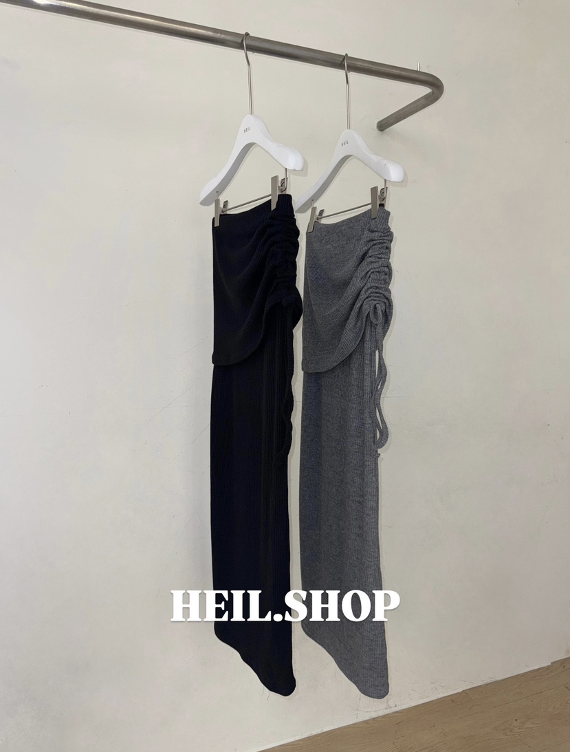 HEIL韓國直郵女裝新品休閑真品熱賣推薦人氣時尚長裙褶皺HEIL長裙