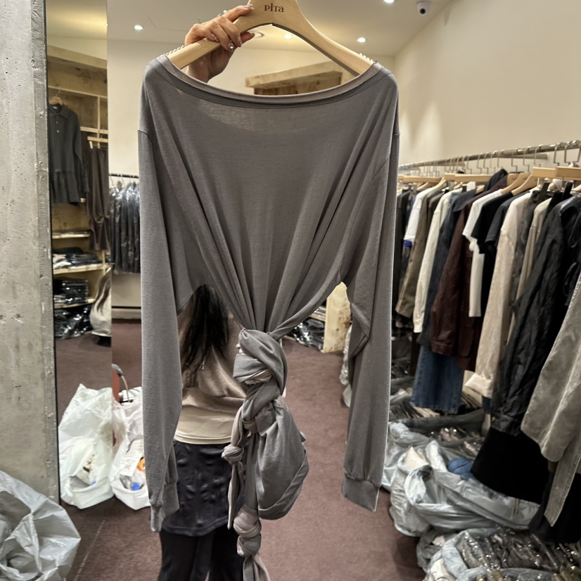 PITA/THEVERLIN韓國代購女裝新款時尚推薦真品休閑長袖T恤PITA/THEVERLIN長袖T恤圖色1
