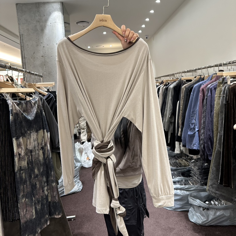 PITA/THEVERLIN韓國代購女裝新款時尚推薦真品休閑長袖T恤PITA/THEVERLIN長袖T恤圖色2