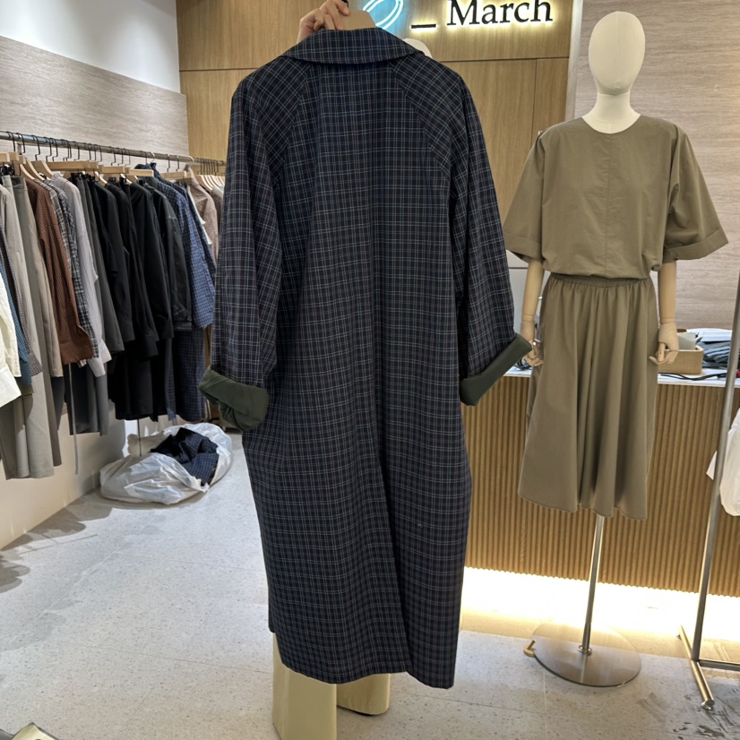 BISHOP/APOINT/3MARCH東大門實拍女士新品時尚長款風衣BISHOP/APOINT/3MARCH長款風衣