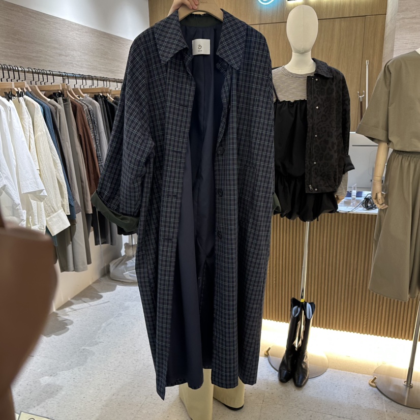BISHOP/APOINT/3MARCH東大門實拍女士新品時尚長款風衣BISHOP/APOINT/3MARCH長款風衣圖色2