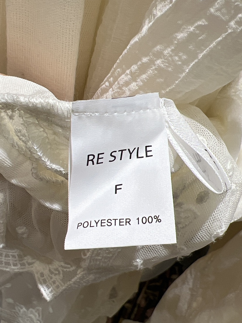 RE STYLE-Q東大門實拍女裝新品推薦襯衫蕾絲衫披肩圓點RE STYLE襯衫/蕾絲衫